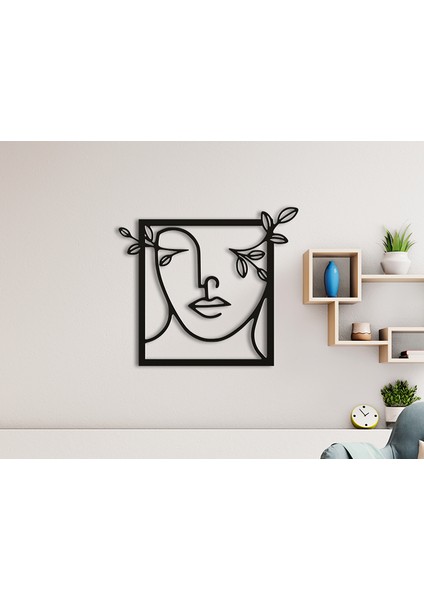 Kadın ve Zeytin Ağacı 3D Duvar Dekoru - Şık ve Minimalist Tasarım (20 cm )