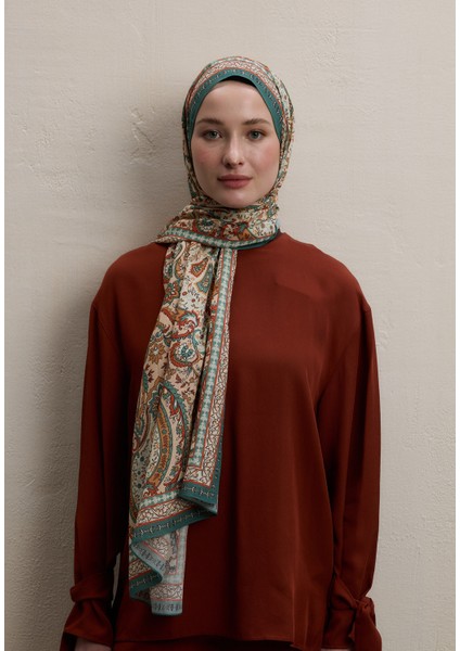 Elegant Desen Şal Somon modelleri