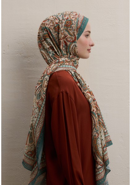 Elegant Desen Şal Somon fırsatları