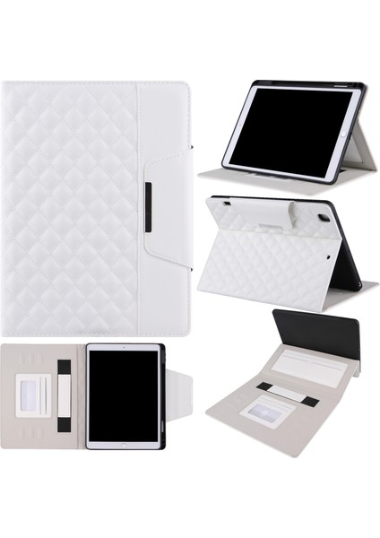 iPad 10.2 Için Damalı Deri Kılıf (2021/2020/2019) (Yurt Dışından)
