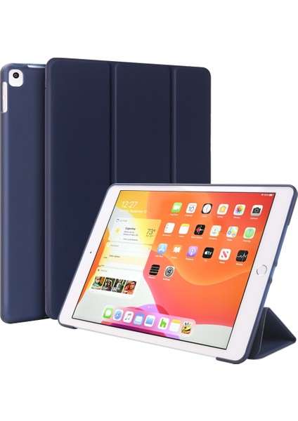 iPad 10.2 Inç 2019 Için 3 Katlı Pu + Tpu Mat Yumuşak Kılıf (Yurt Dışından)