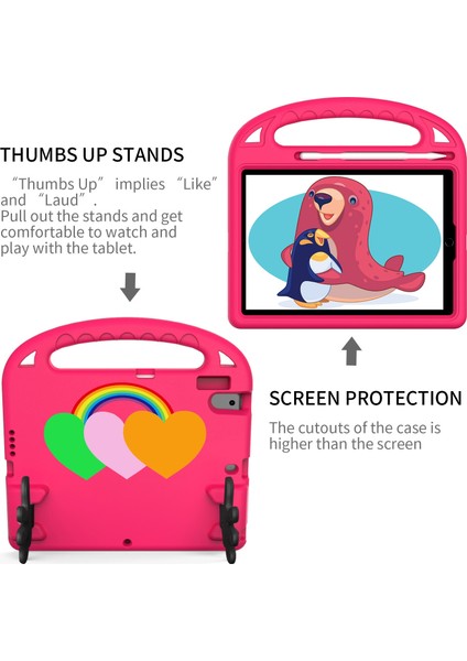 iPad 10.2 / iPad Pro 10.5 Için Avuç Içi Tutucu Tablet Kılıfı (Yurt Dışından) fırsatları