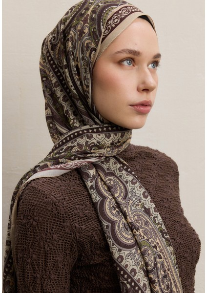 Zaıra Desen Şal Kum modelleri