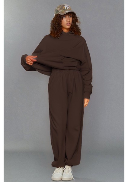 Unisex Oversize 3 Iplik Şardonlu Eşofman Takımı