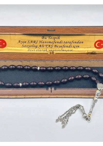 Siyah-Mavi Üzüm Salkımı Alpaka Püsküllü Arpa Kesim Ateş Kehribar Tesbih modelleri