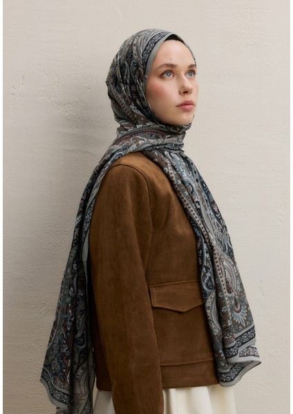 Zaıra Desen Şal Soft Yeşil fiyatları