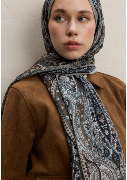 Zaıra Desen Şal Soft Yeşil modelleri