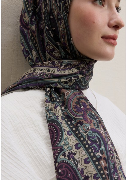 Zaıra Desen Şal Lavanta fırsatları