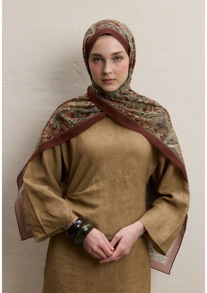 Dark Bohemıan Desen Şal Kiremit modelleri