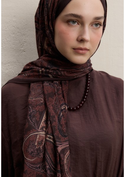 Dark Bohemıan Desen Şal Bordo modelleri