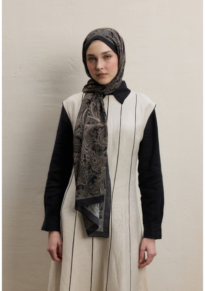 Dark Bohemıan Desen Şal Siyah fırsatları