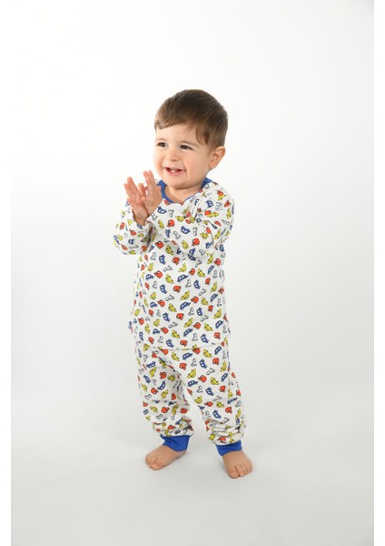 Çocuk Pijama Takımı 1-5 Yaş Arabalar Desen