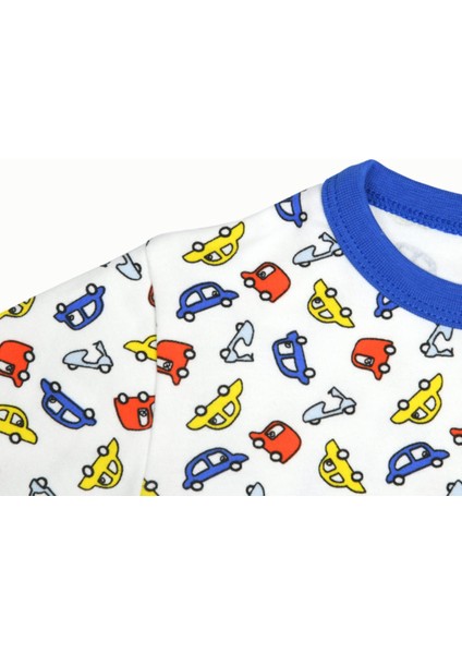 Çocuk Pijama Takımı 1-5 Yaş Arabalar Desen