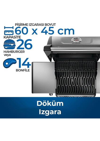 Freestyle 425 Gazlı Barbekü | Gazlı Mangal indirimleri