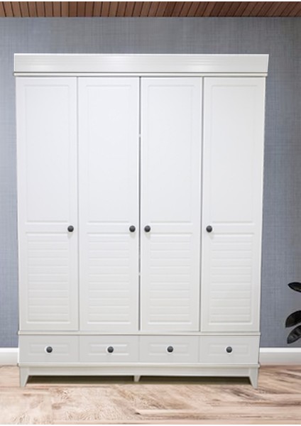 Mdf Stella Beyaz 4 Kapılı Bebek&çocuk Odası Gardrop modelleri