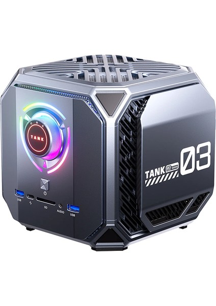 Tank 7T13-4060 C3 Intel Core i7 13620H 64GB Ram 2tb SSD RTX4060 Freedos Gaming Mini Pc