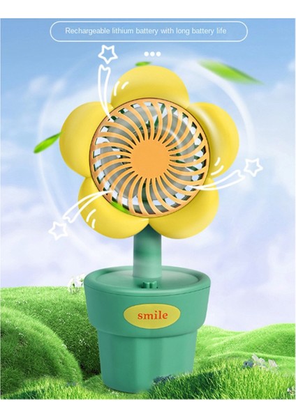 Taşınabilir USB Fan Şarj El Mini Doğum Günü Hediyeleri Için Sevimli Stil Sarı (Yurt Dışından) fırsatları