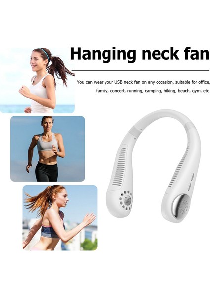 Taşınabilir Fan 3 Hızlı Mini Elektrikli Soğutucu Yaz Hava Soğutma USB Şarj Ultra Sessiz Açık Spor Malzemeleri (Yurt Dışından)