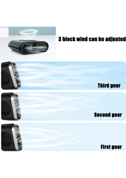 Evrensel Araba Koltuğu USB Boyun Arka Fan 3 Hız Ayarlanabilir Sessiz Fırtına Yaz Soğutma Mini Suv 5 V Çok Fonksiyonlu (Yurt Dışından) indirimleri