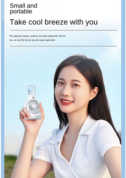 Misting Fan Taşınabilir Açık Hava Soğutma Malzemeleri Oturma Odası Araba Seyahat Pembesi Için Şişe ile (Yurt Dışından) indirimleri