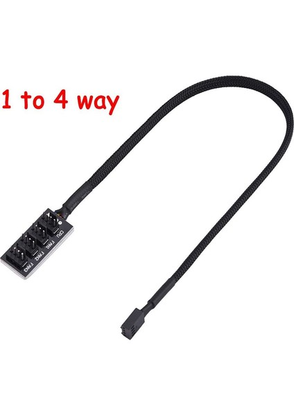 2 Paket Pwm Ayırıcı, 4-Pin Bilgisayar Cpu/kasa Fan Hub'ı, 15 Inç 4-Pin Güç Kablosu, 12V Masaüstü Soğutucu Kasa Için (Yurt Dışından)