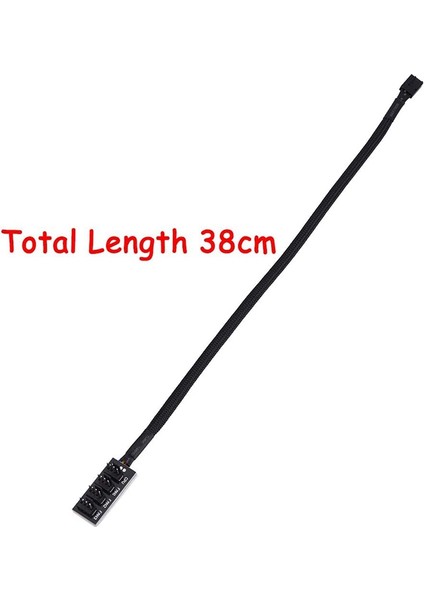 2 Paket Pwm Ayırıcı, 4-Pin Bilgisayar Cpu/kasa Fan Hub'ı, 15 Inç 4-Pin Güç Kablosu, 12V Masaüstü Soğutucu Kasa Için (Yurt Dışından)