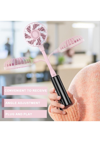 USB Fan Mini Kuğu Boyunlu Esnek Soğutma Dizüstü Mobil Pc Ev Ofis Beyaz Için Taşınabilir (Yurt Dışından)