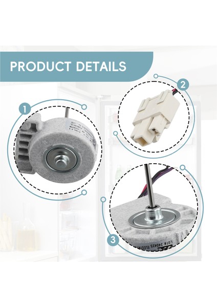 Buzdolabı Fan Motoru Için BCD-568WPBJ.551WPCX.570WPB.B1385.4-4 (Yurt Dışından) indirimleri