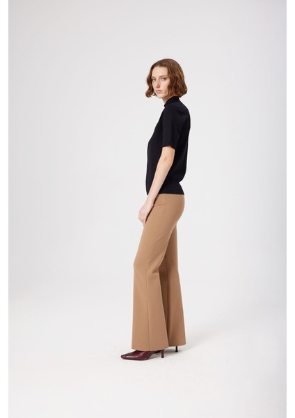 Siyah Yarım Balıkçı Yaka Kadın Kazak fırsatları