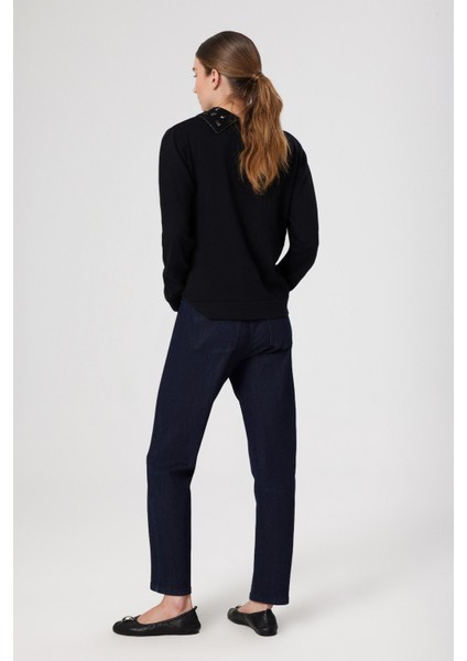 Mavi Yüksek Bel Kadın Jean Pantolon modelleri