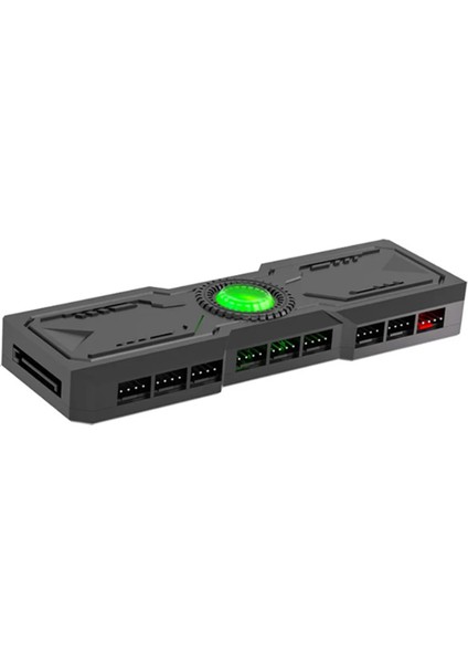 3'ü 1 Arada Kontrol 9 Pwm Argb Kasa Fanı Hub 1 Ila 9X4PIN ve Pc Fanları Için 9X5V 3pin Bağlantı Noktaları (Yurt Dışından)