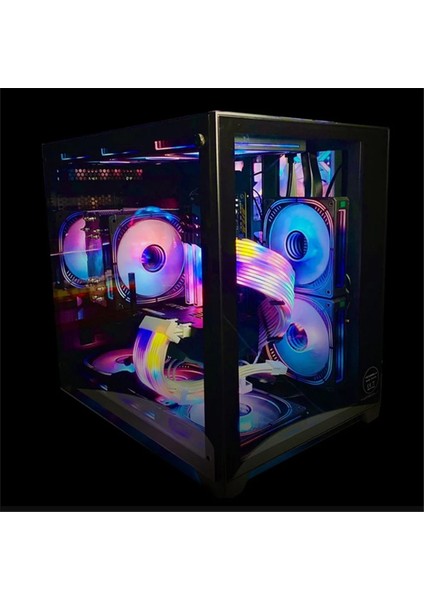 3'ü 1 Arada Kontrol 9 Pwm Argb Kasa Fanı Hub 1 Ila 9X4PIN ve Pc Fanları Için 9X5V 3pin Bağlantı Noktaları (Yurt Dışından)