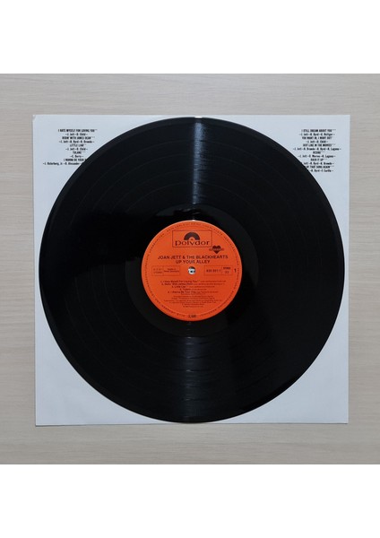 And The Blackhearts - Up Your Alley - 1988 - Dönem Baskı Plak - Longplay - Lp modelleri