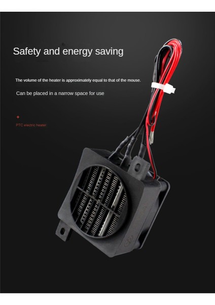 Sabit Sıcaklık Hava Isıtıcısı 24V 200W Ptc Isıtma Parçasıiletken Bant Fanlı Seramik (Yurt Dışından)