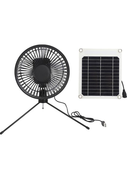 USB Güneş Panelli Taşınabilir Kamp Fanı, Çadır, Dış Mekan, Masa Seyahati, Balık Tutma, Kesinti Acil Durumları Için (Yurt Dışından) fırsatları