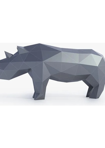 Low Poly Gergedan Oyuncak
