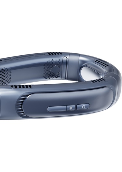 Taşınabilir Klima Boyun Fanı Yarı Iletken Soğutma Bıçaksız, Şarj Edilebilir Asılı Kişisel Mavi (Yurt Dışından) modelleri