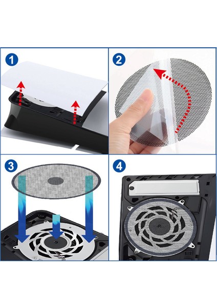 Slim Host Için Yeni Sürüm Evrensel Toz Filtresi Fan Kutusu Kapağı Nefes Alabilen Dahili Toz Geçirmez, 2 Adet (Yurt Dışından) modelleri