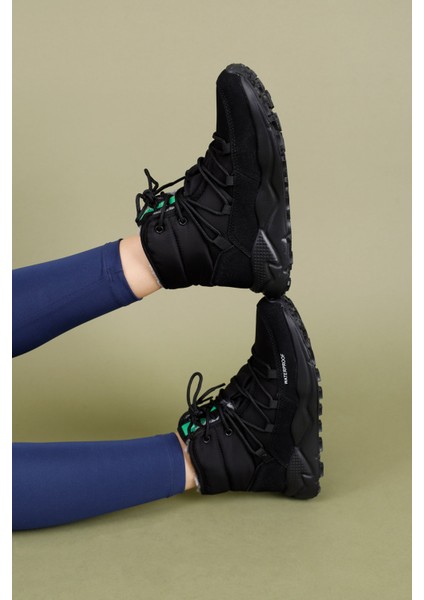 Ceri Kadın Paraşüt Kumaş Siyah Bot BNI-11156 fırsatları