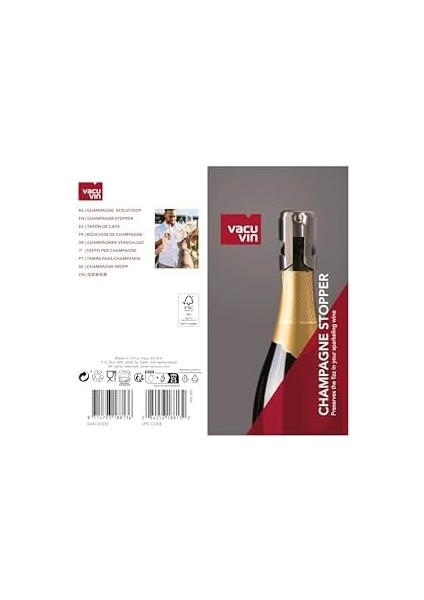 Vin Şampanya Durdurucu - Paslanmaz Çelik - Şampanya ve Şampanya Şişeleri İçin Vakum Kapağı - Tadı ve Kabarcıkları Korur modelleri