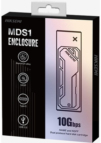 Mds1 USB 3.2 Type-C Support M.2 Nvme & M.2 Sata Protocol Up To 10GBPS Taşınabilir HDD Kutusu