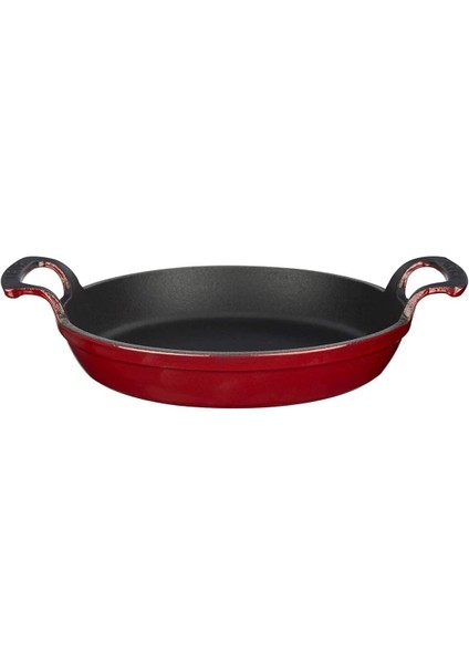 Metal Lv Y Tv 20 Shn R Döküm Yuvarlak Sahan, 20 Cm, Kırmızı