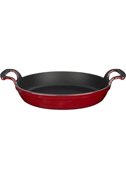 Metal Lv Y Tv 20 Shn R Döküm Yuvarlak Sahan, 20 Cm, Kırmızı