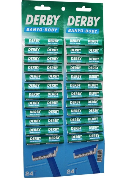 Banyo Body Tek Bıçak Kartelalı Jilet 48PCS