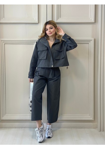 Antrasit Ceket Pantolon Takım