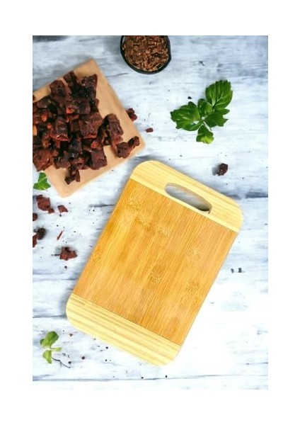 Bambu Kesme Tahtası Antibakteriel Yıkanabilir Doğrama Tahtası Dikdörtgen 34X24CM | Antibakteriyel ve Yıkanabilir Bambu Kesme Tahtası - Hijyenik ve Dayanıklı Doğrama Işleriniz Için Ideal