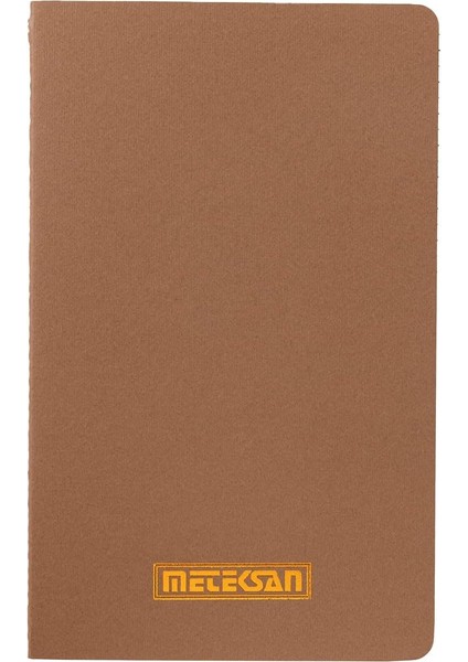 Notes 13X21 cm Karton Kapaklı Iplik Dikişli Defter, 24 Yaprak, Düz, Kahverengi