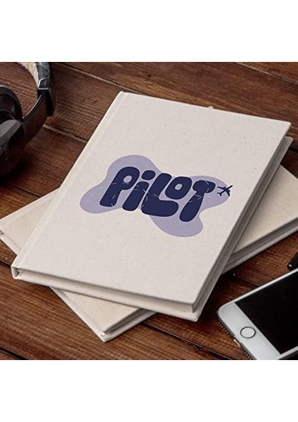 Hediye Uçak Tasarımlı Kanvas Defter modelleri