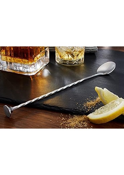 Vin Bar ve Kokteyl Kaşığı, Bar Kaşığı, Gümüş, 27,7 x 3,4 x 2 cm modelleri