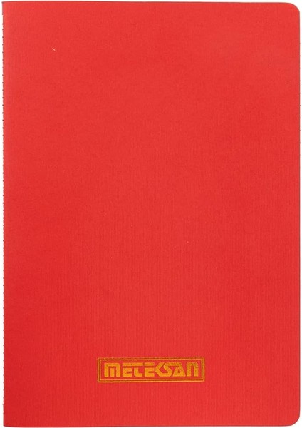 Notes 17X24 cm Karton Kapaklı Iplik Dikişli Defter, 32 Yaprak, Düz, Kırmızı